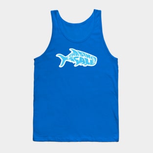 Chasing Scale Brand Fish Logo Border Tank Top